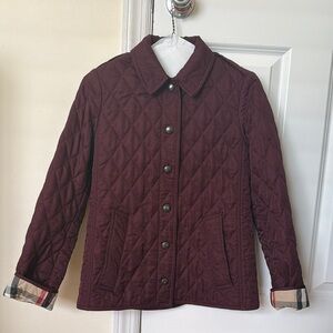 Quilted Burgundy Jacket